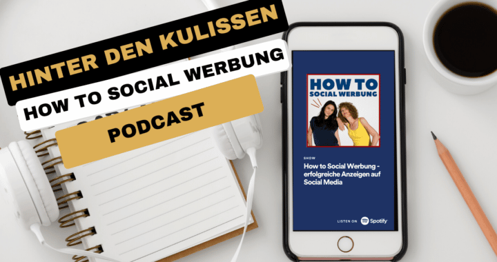 Auf einem Smartphone wird der Podcast How To Social Werbung auf Spotify abgespielt